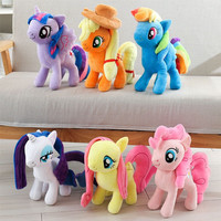 Genuine My Little Pony Plush Toy Animal Stuffed Doll Spike Pie Rainbow Dash Applejack Toys Friendship Is Magic Girls Toy Gifts