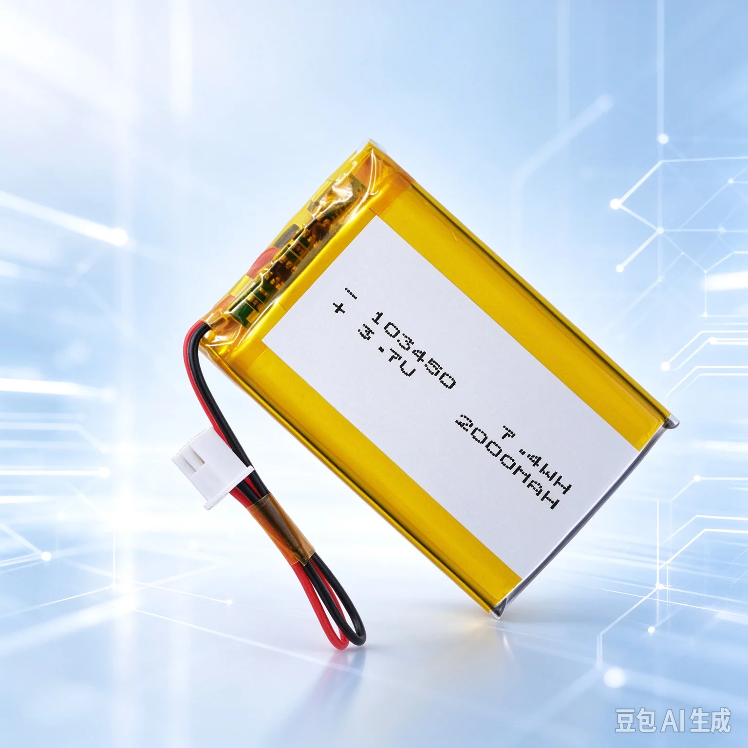 10pcs Li-ion Pack for 103450 3.7V 2000mAh, Early Learning Toy Beauty Lamp Headlamp