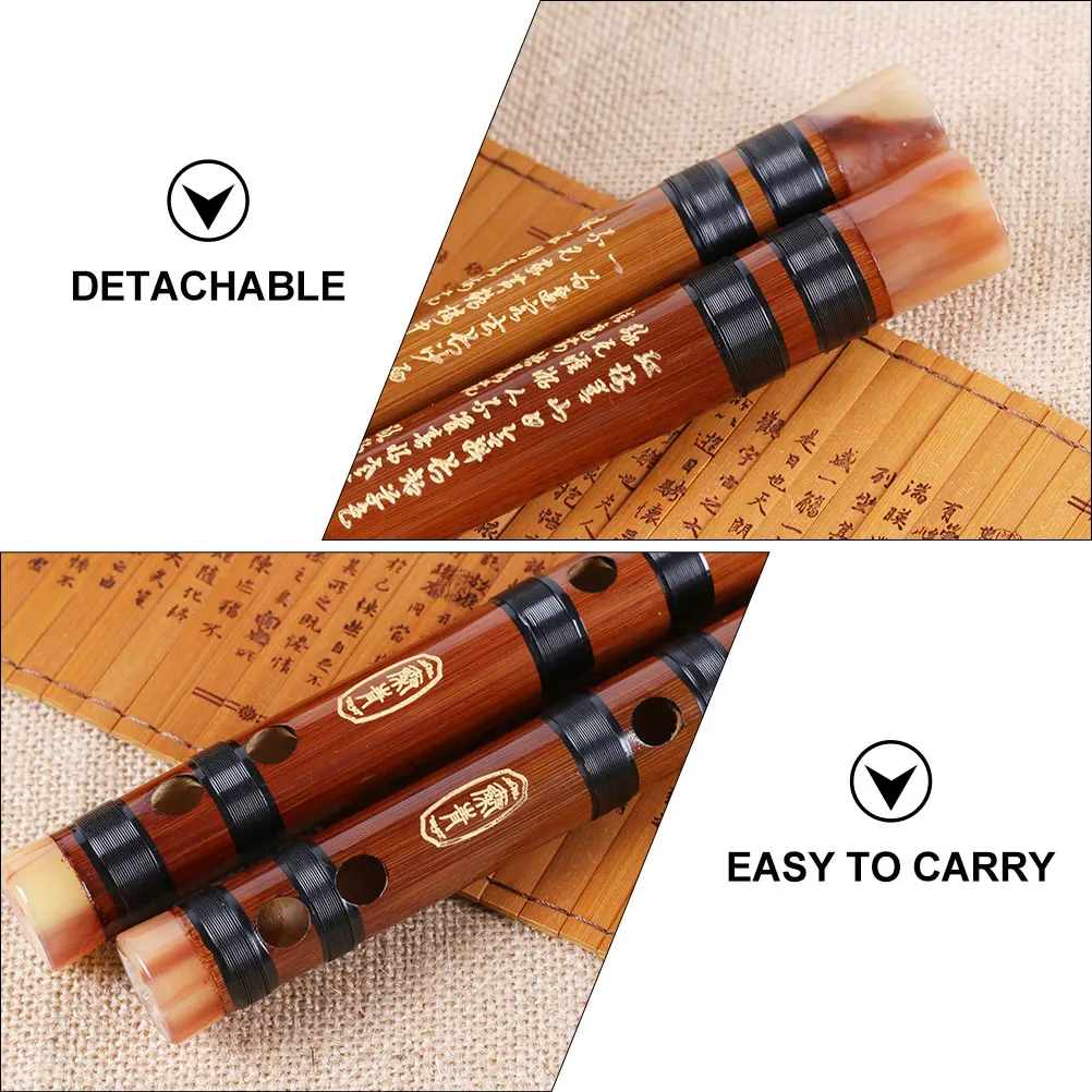 

1Pcs C Key Wooden Flute for Beginners High Quality Portable Chinese Traditional Instrument Smooth Tone Holes Beginner Bamboo