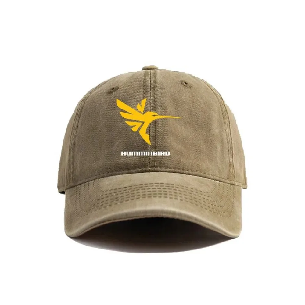 Бейсбольные кепки Humminbird, потертые шляпы, кепка для папы, мужские и женские уличные летние регулируемые шапки в стиле ретро, повседневные универсальные солнцезащитные кепки