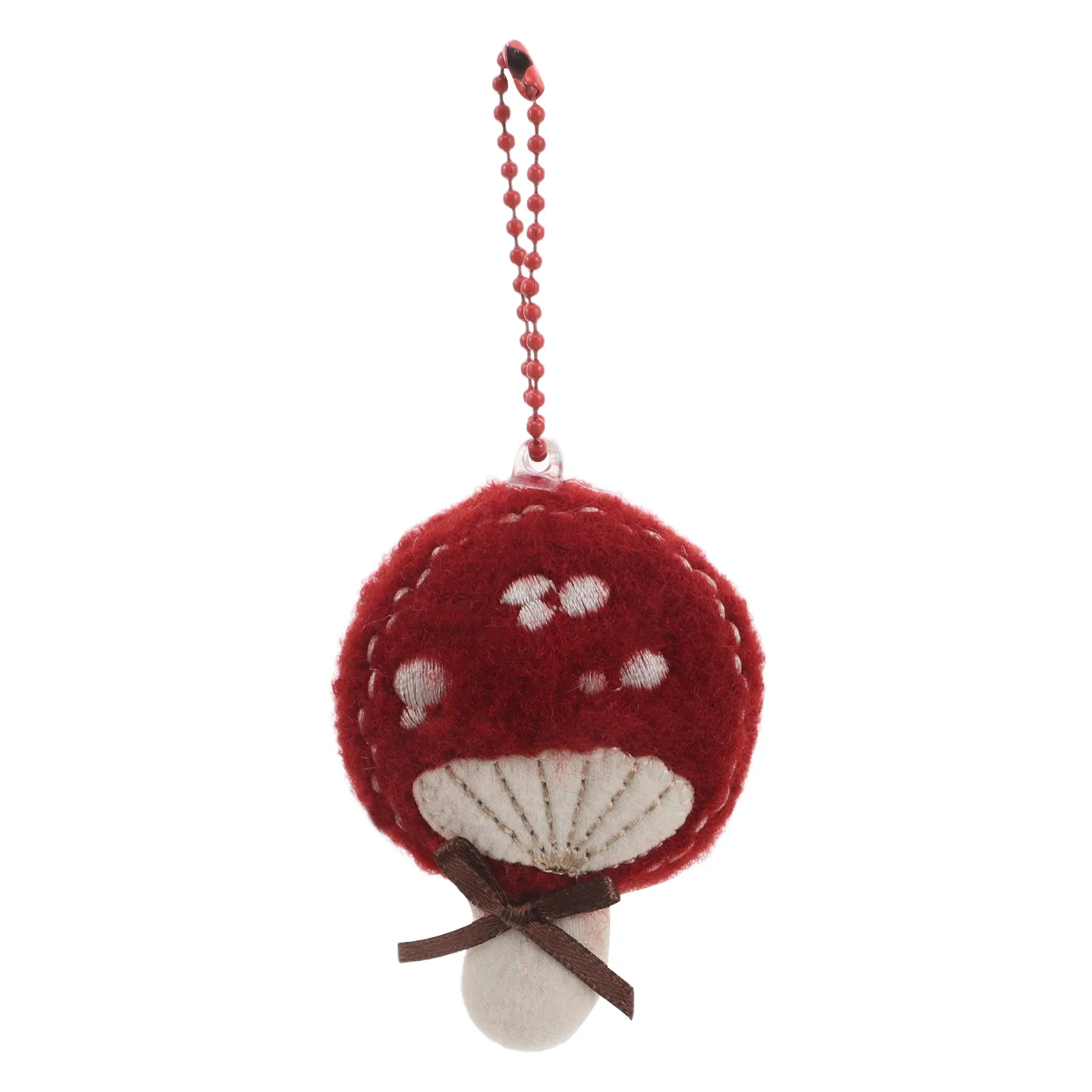 

Cute Mushroom Keychain Soft Stuffed Bunny Charm Car Key Pendant Handmade Mushroom Ornament Bag Decoration Key Accessories