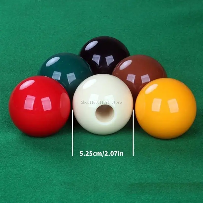 

Billiards Cue Ball with Hole Practice Ball Aiming Helper Perforated Billiard Strokes Exerciser Pool Table Accessories