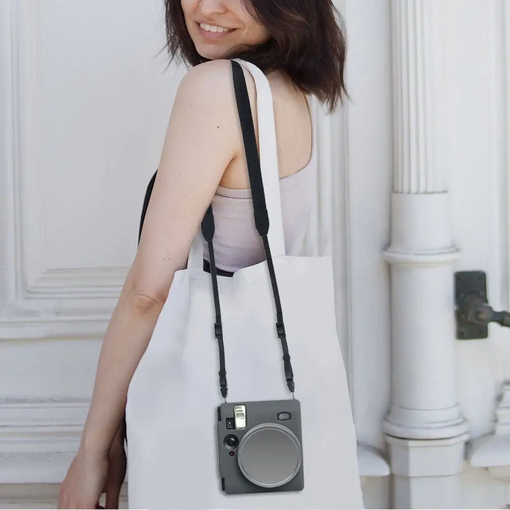 Silicone Instant Camera Case Solid Color Wear Resistant Protective Cover Shockproof Soft Protector for Fujifilm Instax Mini 99