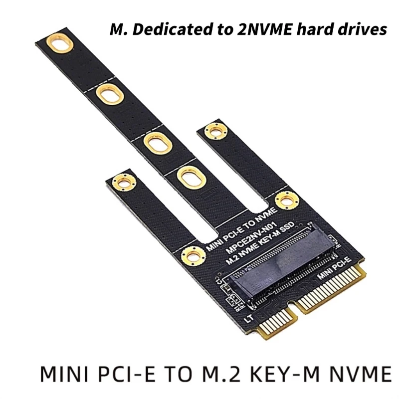 PCIE to NVME Adapter PCIE to M.2 M Key Converter Risers Board Expansion Card for 2230 2242 2260 2280 SSD Accessories