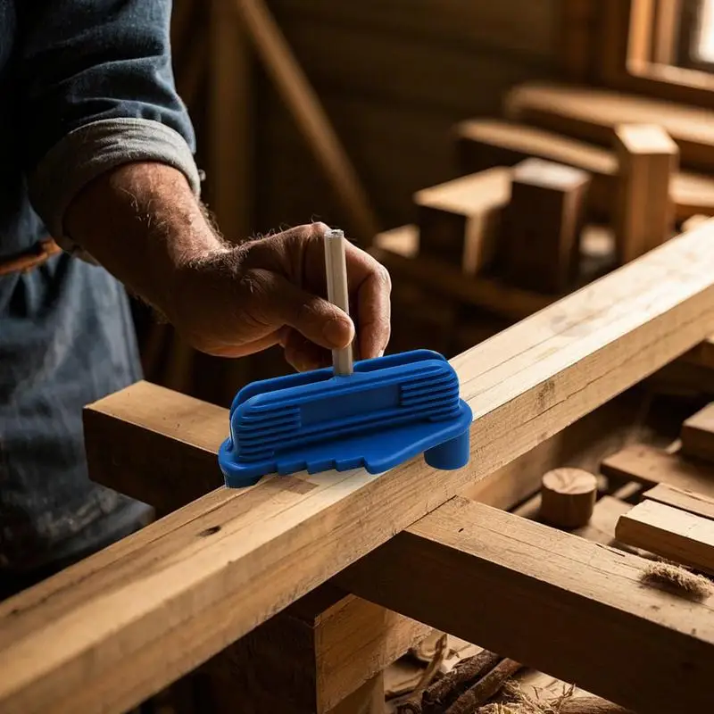 Offset Marking Center Finder Positioner Tool 2 Pieces Woodworking Magnetic Scribe Tool Lightweight Multi-Functional Center