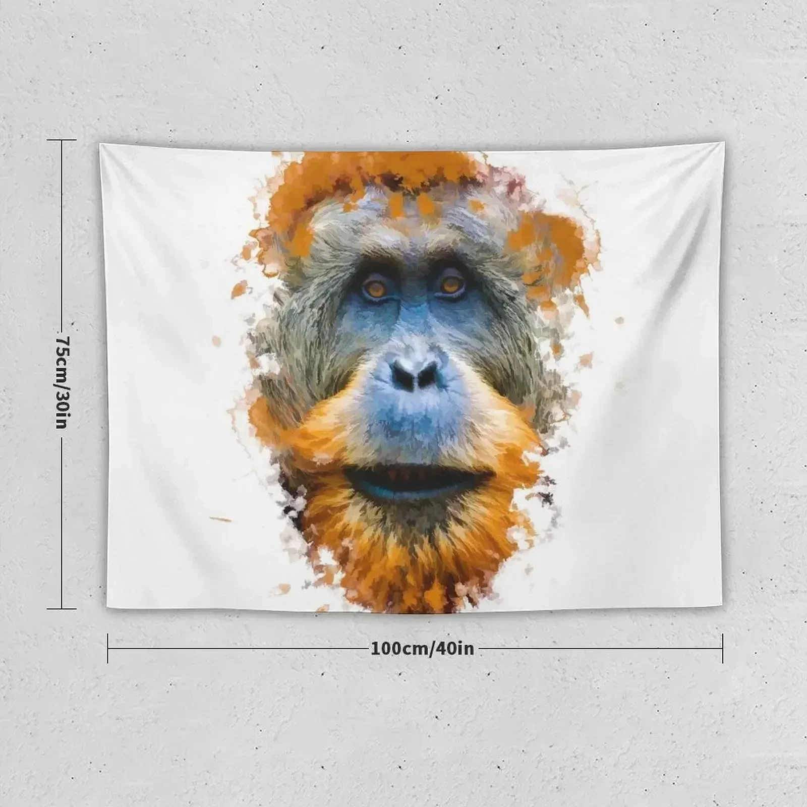 Orangutan monkey Tapestry Wallpaper Aesthetic Room Decorations Bedrooms Decorations Tapestry