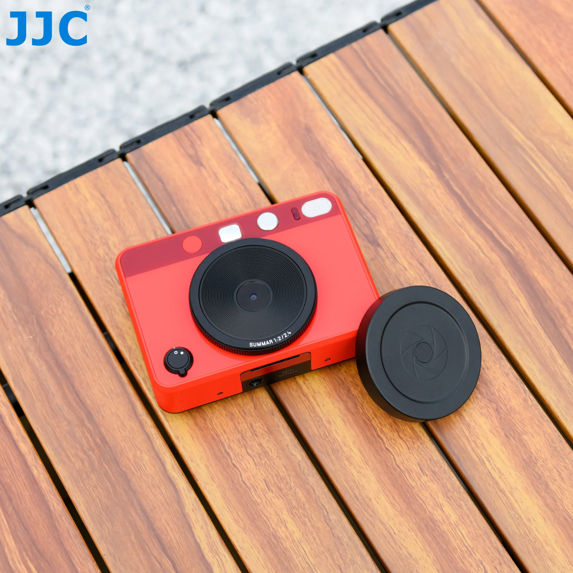 JJC Magnetic Lens Cap designed for Leica SOFORT 2 Instant Camera Lens Cap Cover With lanyard Protects Lens from Bumps Scratches