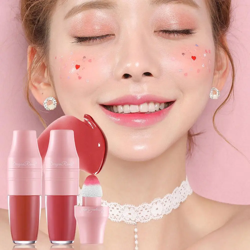 Dragon Ranee 6 Color Shake & Go Liquid Blush, ลิปสติก Waterproof Water Long Lasting Lipstick Liquid K7G0