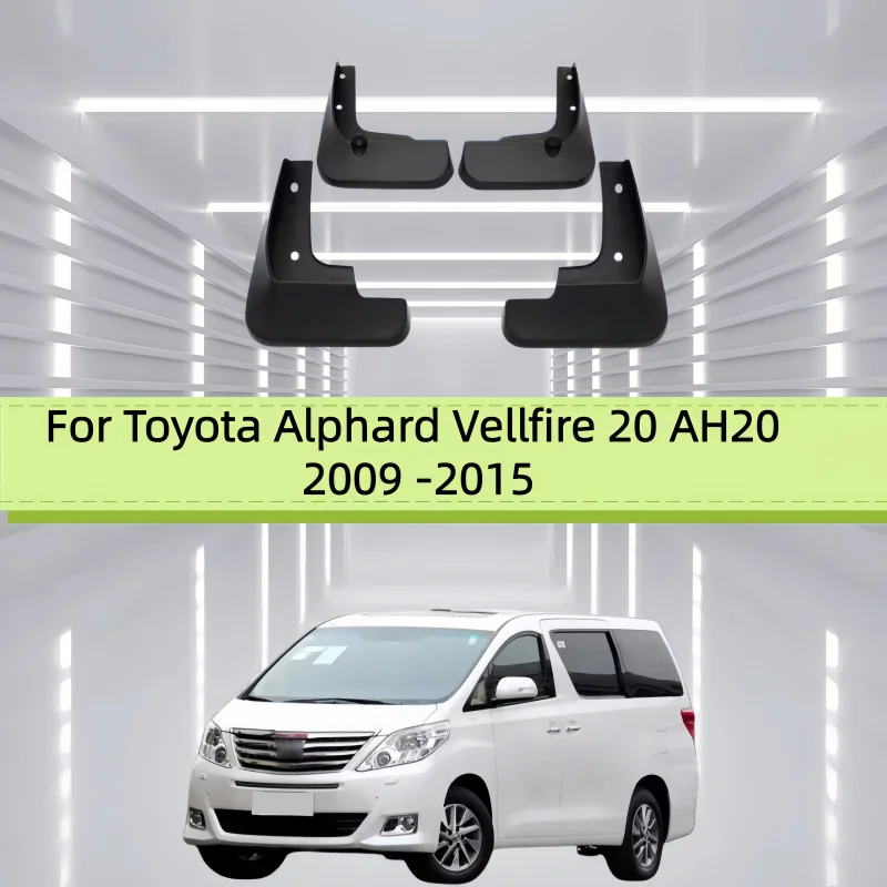Fit For Toyota Alphard Vellfire 20 AH20 2009 -2015 Mudflaps Mud Flaps Flap Splash Guard Mudguards Front Rear Accessories 2010