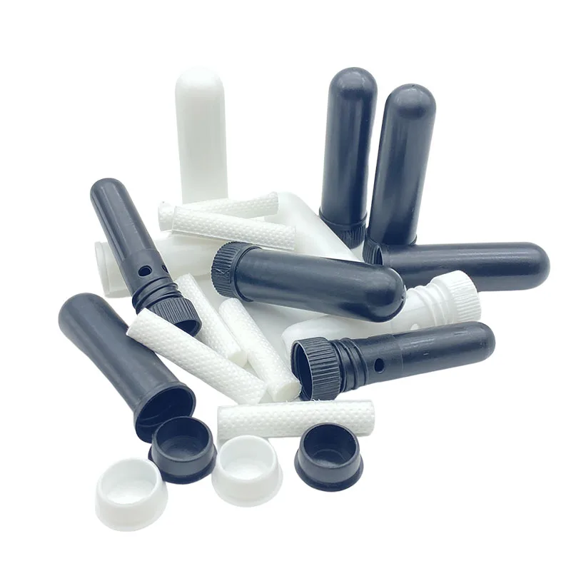 300pcs Blank Aromatherapy Nasal Inhaler Stick Tubes for Essential Oil Comes With Cotton Wicks