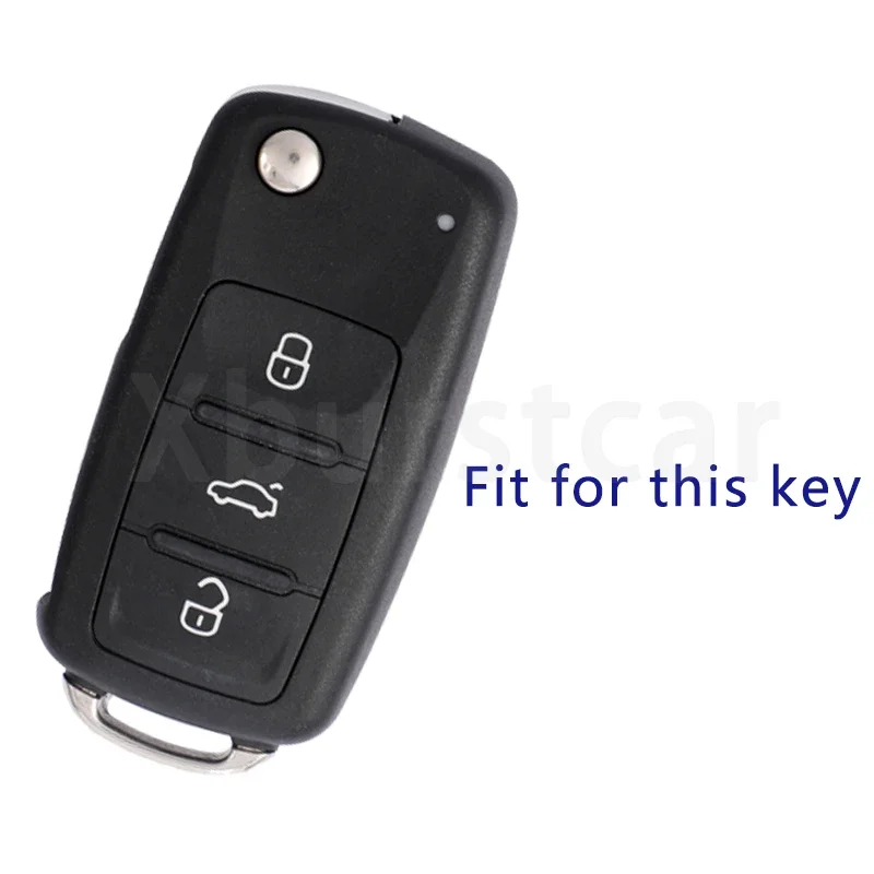 TPU Car Folding Key Case Cover Bag For Volkswagen VW Golf Bora Tiguan Passat Jetta POLO GOLF MK6 for Skoda Octavia A5 Holder