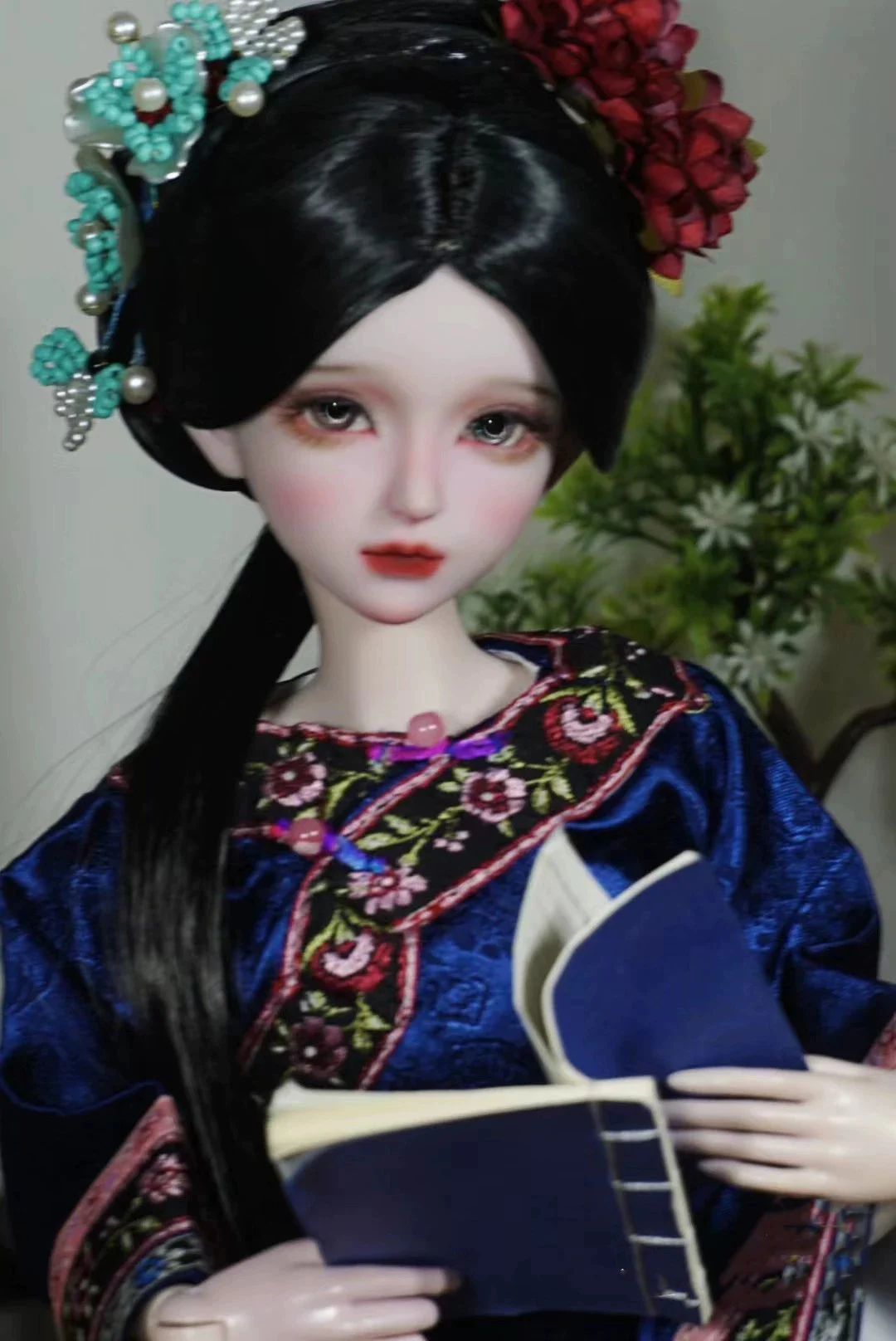 1/4 1/3 Starożytny kostium BJD Peruka Chińska wróżka Hanfu Długie włosy Retro Peruki dla BJD/SD MSD SD13 Dziewczyna SSDF Akcesoria dla lalek C2400