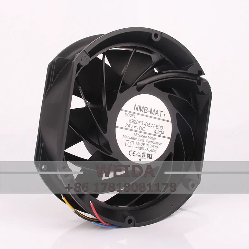Kipas Pendingin Industri Sentrifugal Inverter NMB DC24V 4.80A EC AC 17251 17CM 5920FT-D5W-B60 172X150X51MM