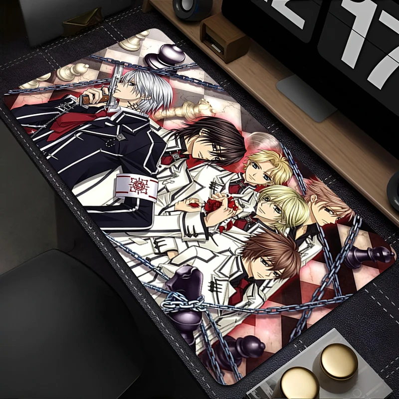 Computer Mouse Pad Vampire Knight Anime Mouse Pads Large Gaming Mousepad Rubber Extended Gamer Desk mat kawaii Keyboard Mouse
