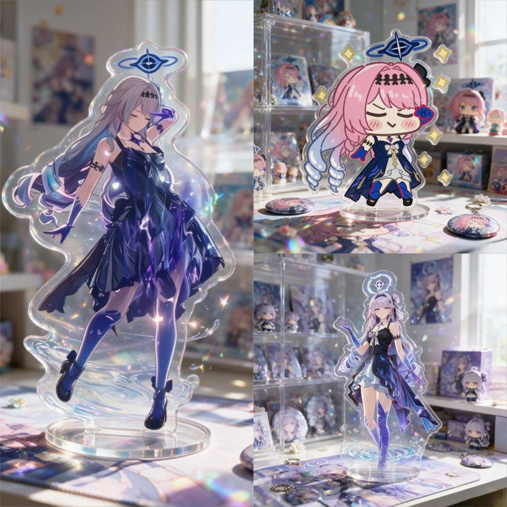 Anime Wuthering Waves Dania Acrylic Standee Game Character Tabletop Display Stand Home Desktop Decoration Fans Gift Keychain
