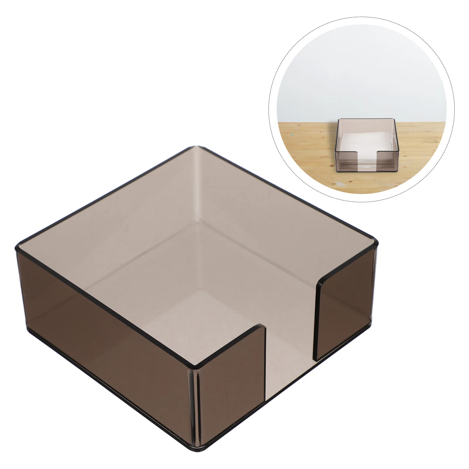 

Vintage Napkin Storage Box Desktop Paper Case Restaurant Accessory Multi-Function Tissue Case Square Household Organizer Thick