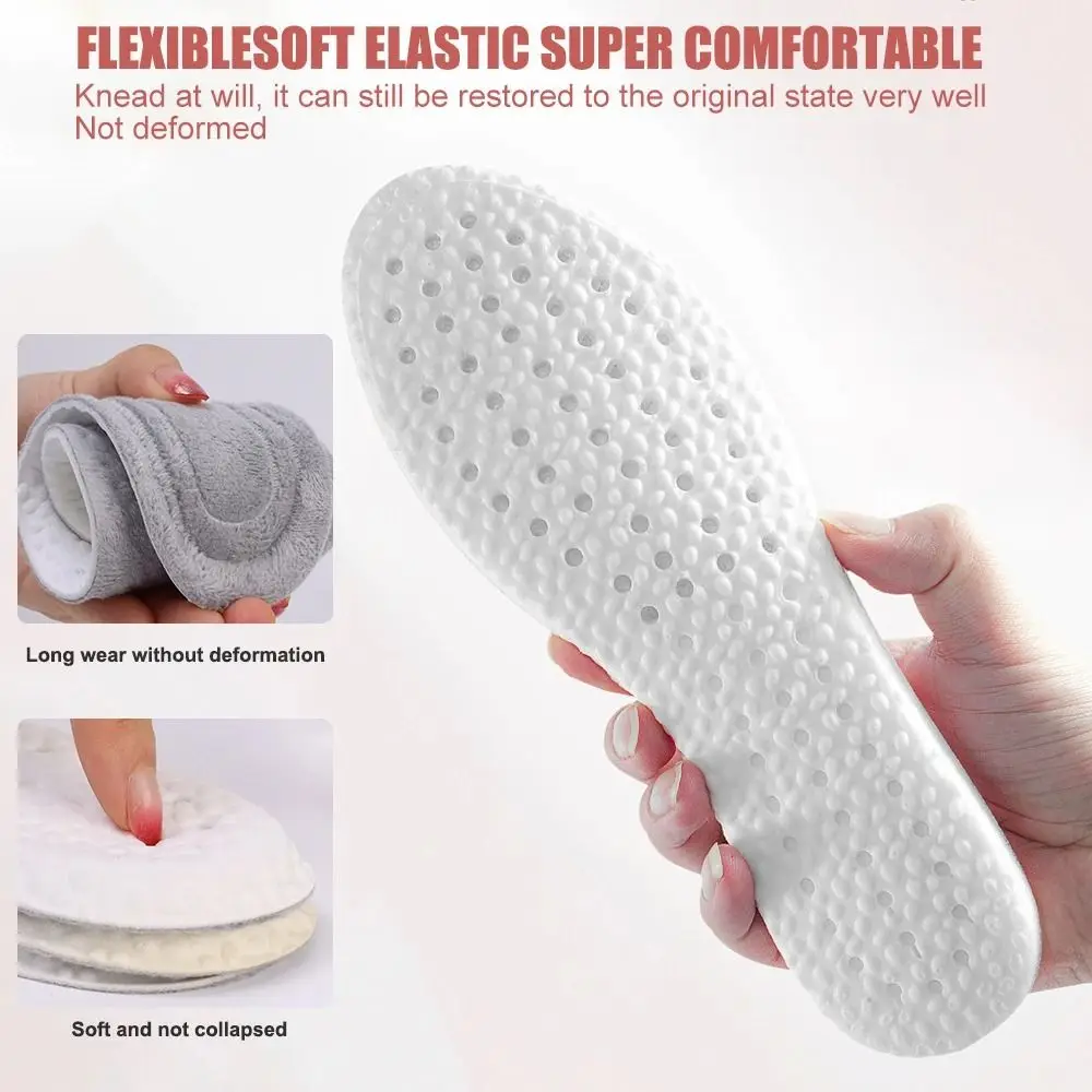 Soft Self Heated Thermal Shoe Pads Memory Foam Warm Sports Shoes Pad Thicken Breathable Feet Care Winter