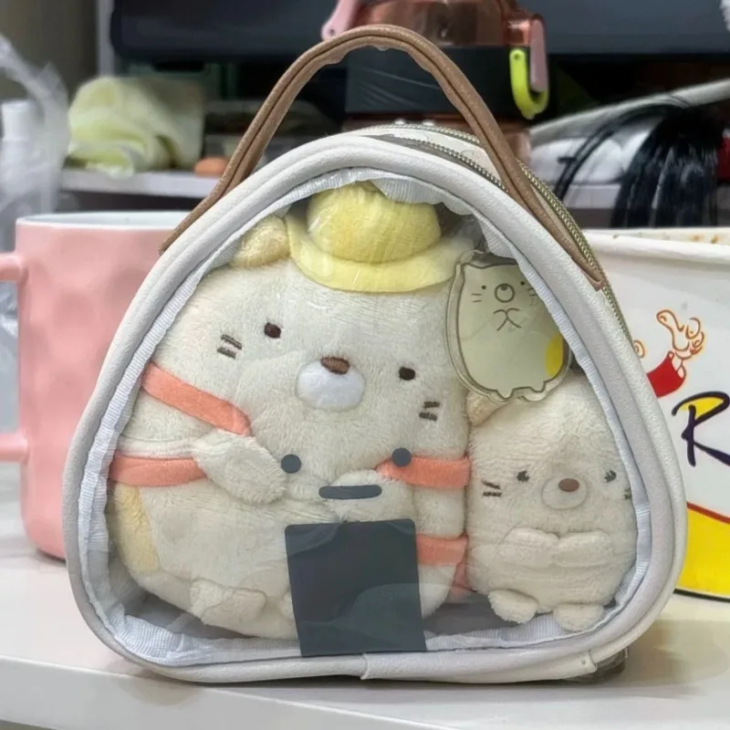 

Rilakkuma Sumikko Gurashi PVC Display Bag FOR Cotton Doll Bag Onigiri Zipper Cosmetic Pouch Coin Purse travel Storage Bag