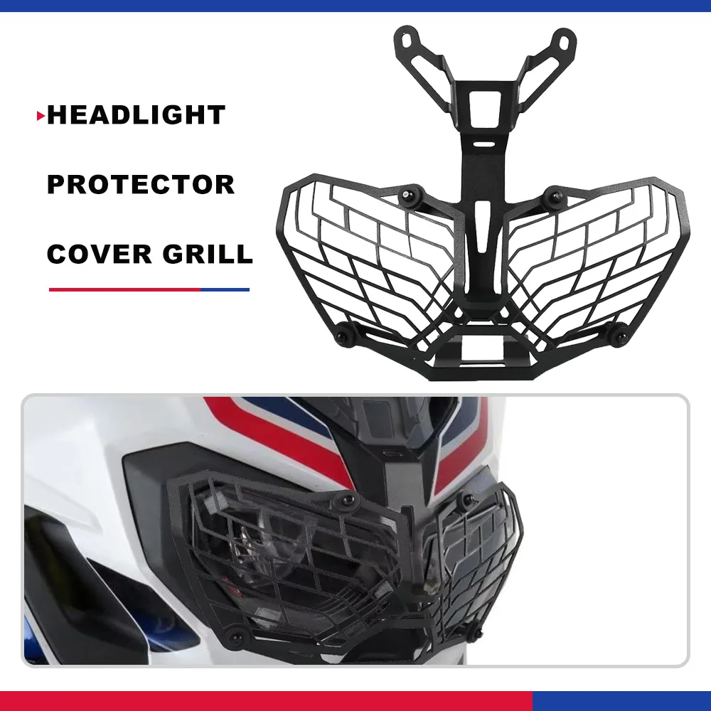 Headlight Grille Guard Protector Cover For Honda Africa Twin CRF1000L CRF1000 CRF 1000 L 2015 2016 2017 2018 2019 2020 2021-2024