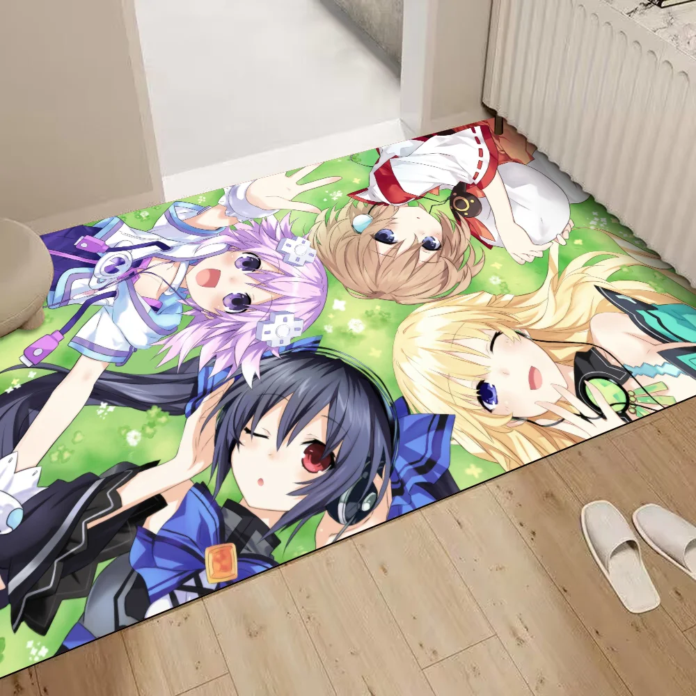 Hyper dimension Neptunia Eingangstür matte rutsch fest absorbieren Wasser lange Streifen Kissen Schlafzimmer Matte Toiletten teppich