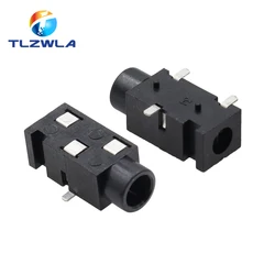 10PCS Earphone Socket 3.5MM Audio Socket PJ-320 3Pin SMD Belt Column 3.5 Headset Female Seat PJ320B