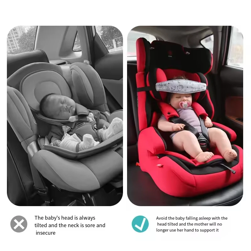 Kid Car Seat Head Support for Baby Fastening Belt for Child Safety Seat Sleep Positioner for Head Supports Head Protection Belt