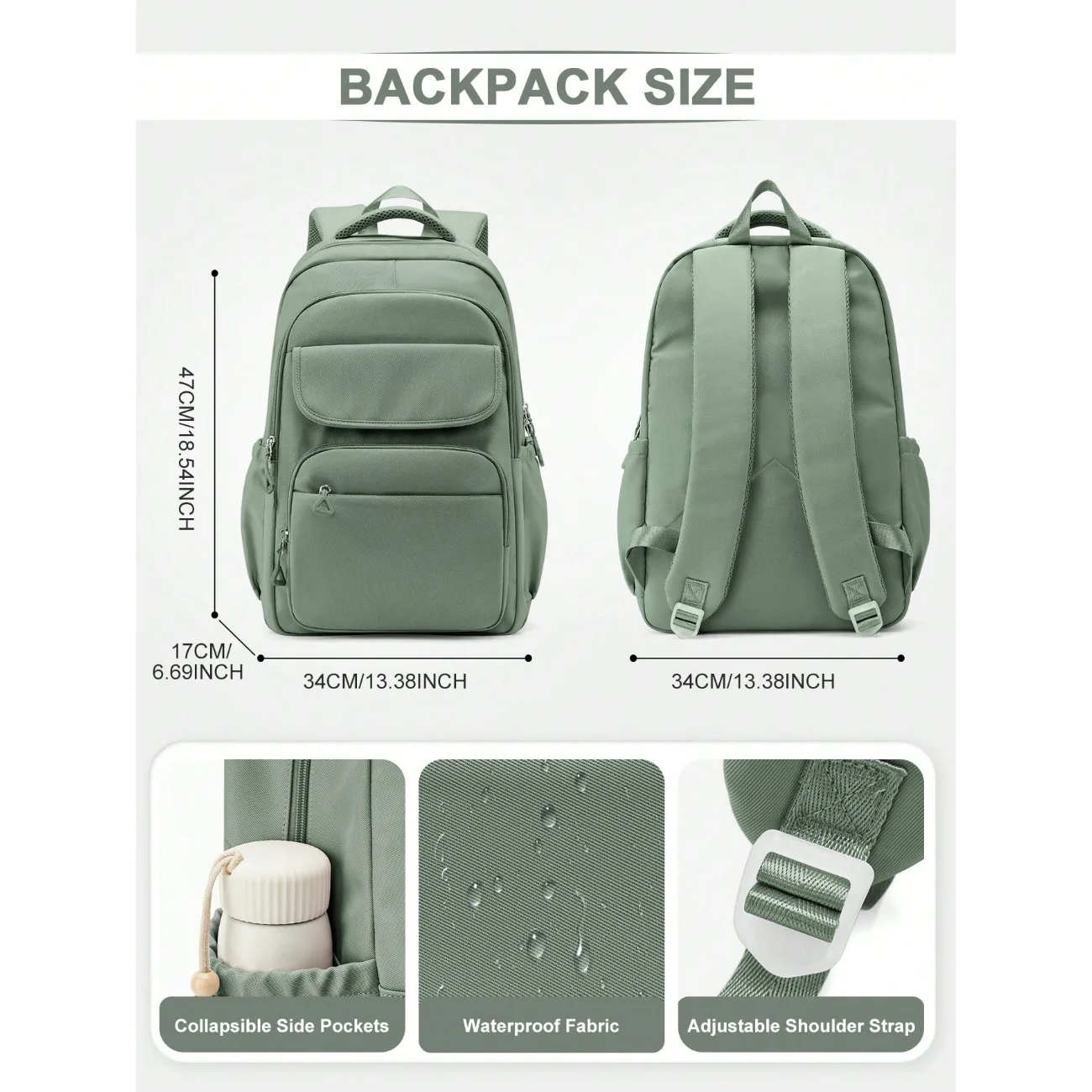 Unisex Backpack/Laptop Bag, 15-17 Inch, Lightweight And Durable, 15.6 Inch Laptop Bag