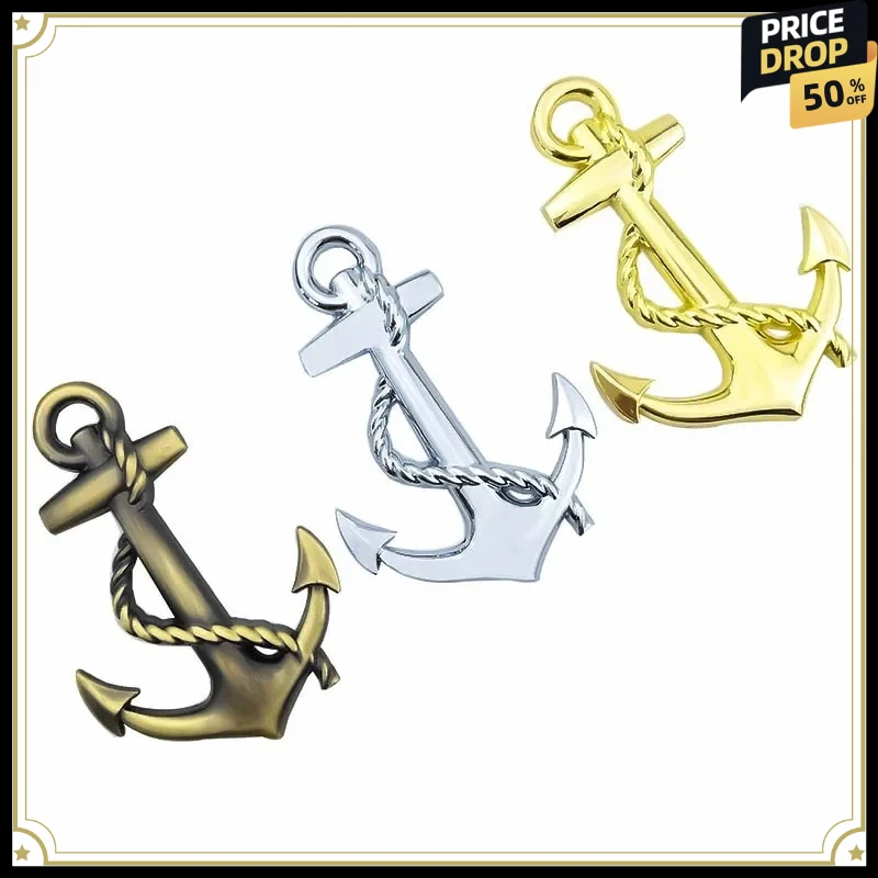 

New Anchor 3D Car Emblems Decorations Badge Sticker Metal Car Auto Motorcycle Logo Totem Automobiles Car Styling Accessories