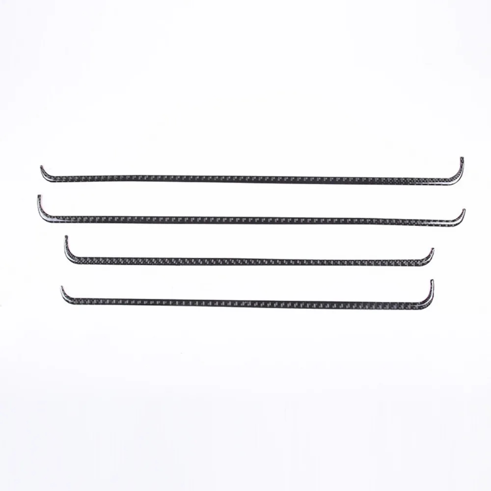 Inner Door Panel Decorative Strips For 07-13 Toyota Tundra Real Carbon Fiber (soft) 4-piece Set