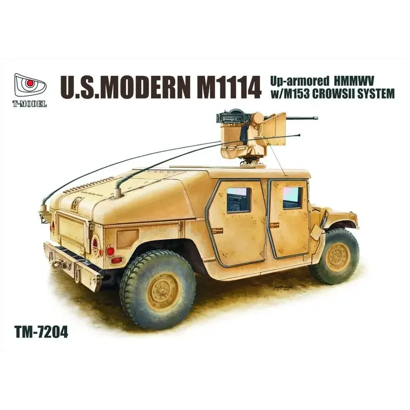 T-MODEL TM-7204 1/72 U.S.HMMWV M1114 w/M153 CROWSII - Scale Model Kit