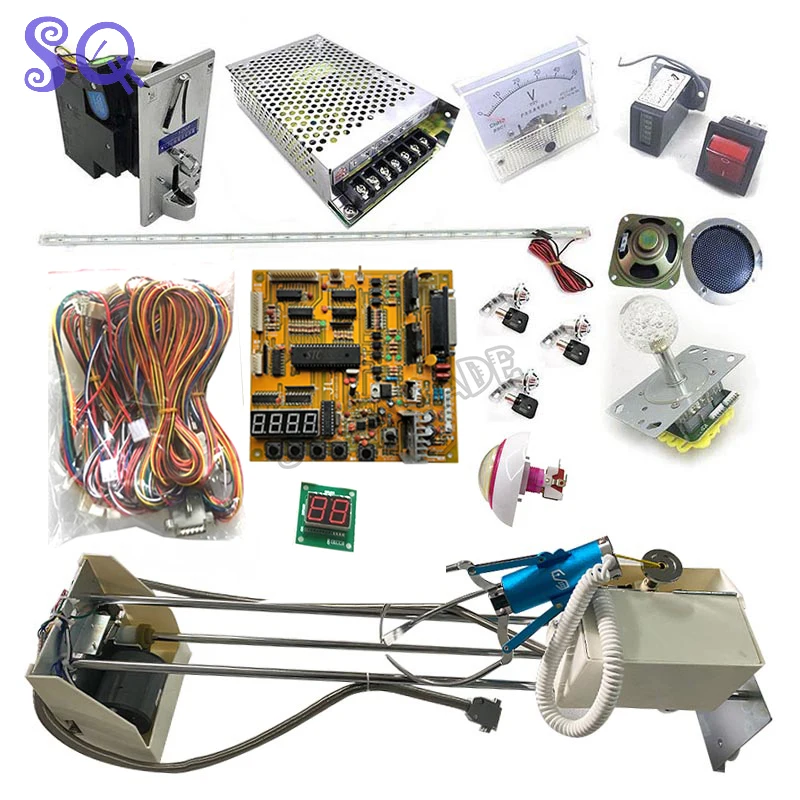 71CM DIY Toy Crane Machine Kit Claw Machine Kit With Crane Game PCB Coin Acceptor Buttons Harness Etc for Doll Machine