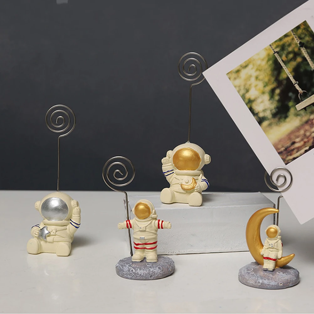 

Astronaut Card Clips Photo Clip Holder Creative Note Clip Adorable Memo Holder Nordic Student Cute Decor Accessories Home Party