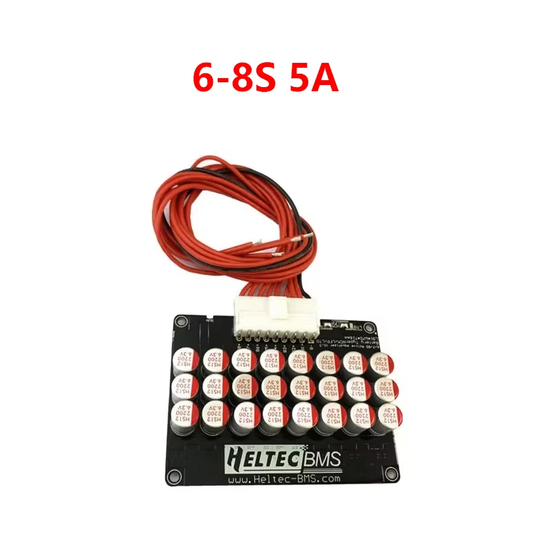 6-8S 5A Active Balancer for NCM/LFP/LTO battery Single string voltage range 1.0V-4.5V with display