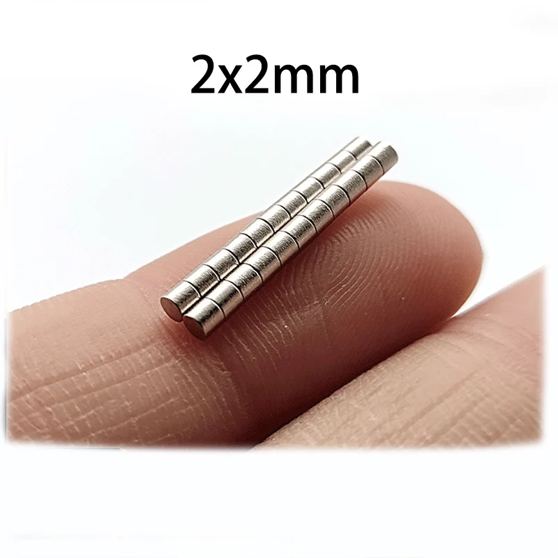 20/50/100pcs 2×2mm Tiny Round Magnet - Ultra-Small Disc Magnets for Precision Electronics & Jewelry
