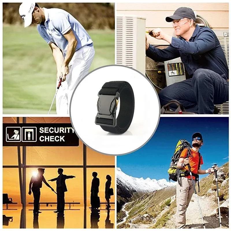 الرجال حزام الجيش في الهواء الطلق الصيد التكتيكية متعددة الوظائف القتالية بقاء عالية الجودة أدوات للفرق البحرية قماش للذكور النايلون الفاخرة #4