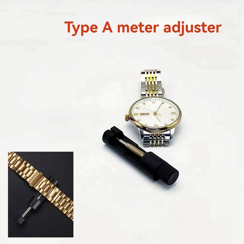Watch Band Link Adjust Slit Strap Bracelet Chain With Replacement Pins Remover Adjuster Repair Tool Kit