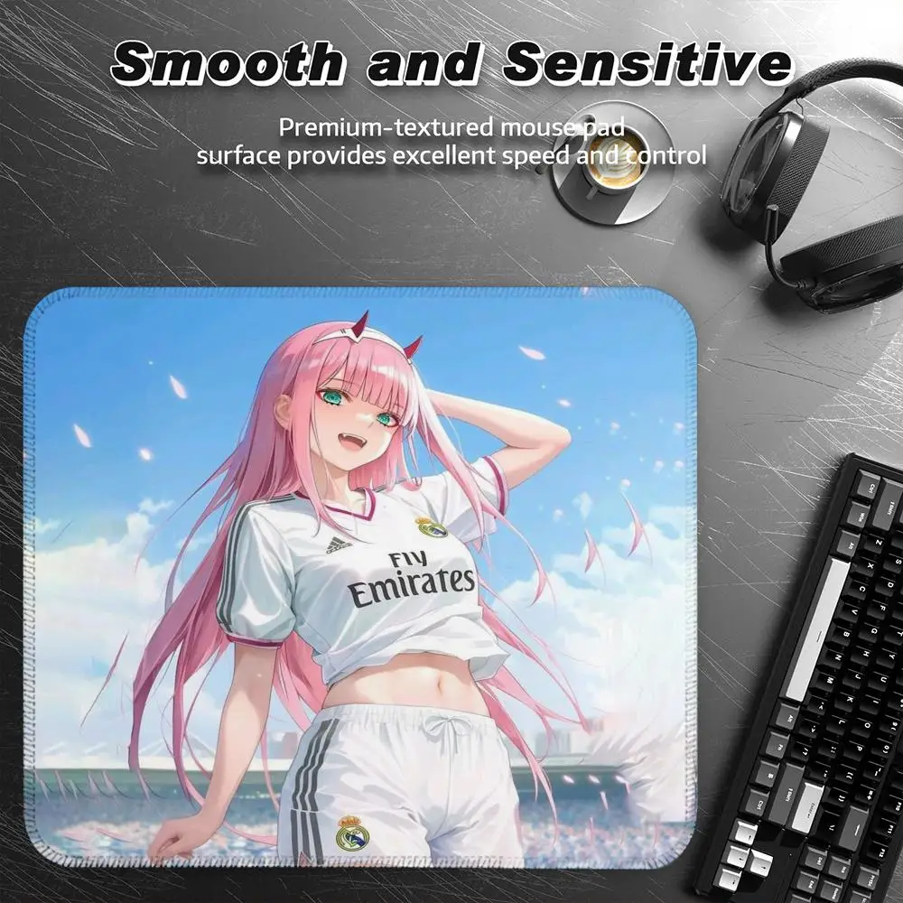 

Коврик для мыши Z-Zero Two, аксессуары для офиса, игровой маленький коврик для мыши, настольный коврик, офисный коврик, коврики для геймеров, гаджеты в стиле аниме, компьютерный коврик для мыши