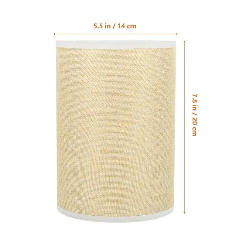 Imagem -06 - Modern Linen Table Lamp Shade Floor Lamp Shade Office Desk Light Cover Quarto e Sala de Estar Decoração