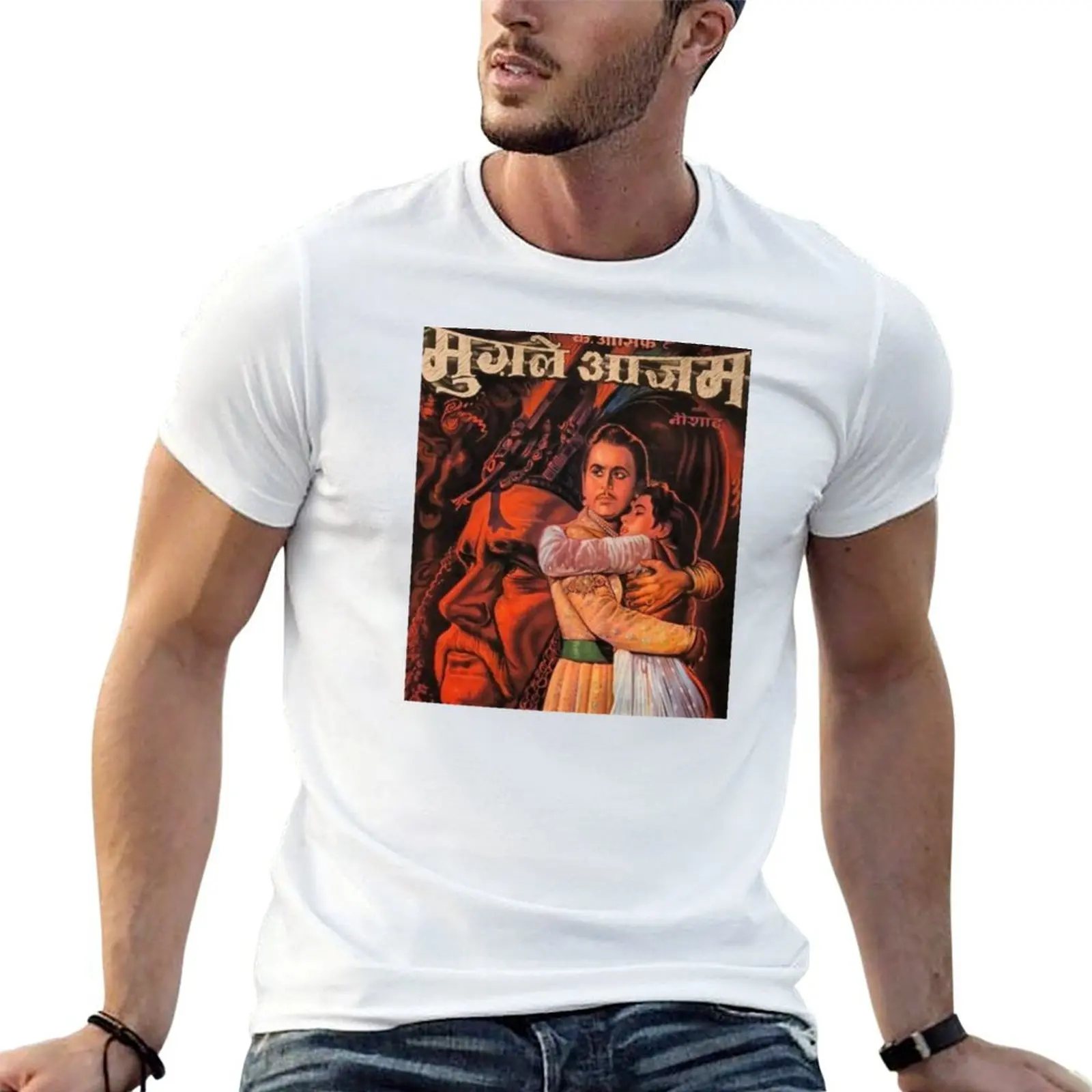 Mughal-e-Azam T-Shirt summer tops korean fashion slim fit t shirts for men