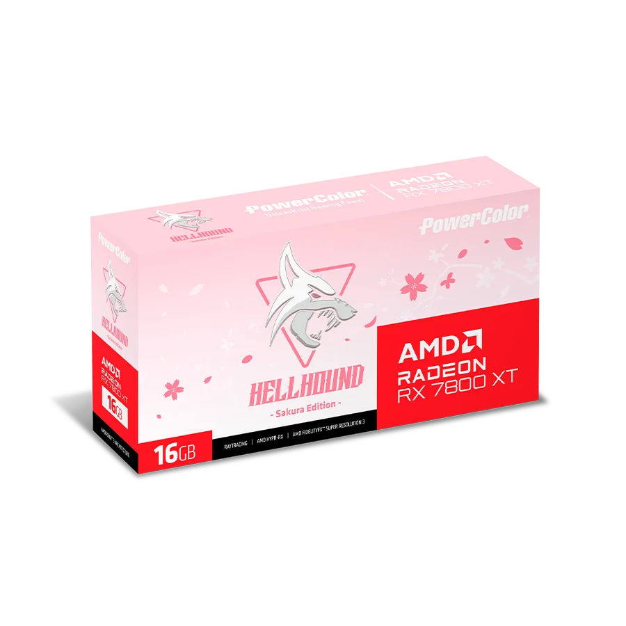 PowerColor Hellhound Sakura AMD RX 7800 XT 16GB GDDR6 Review: A