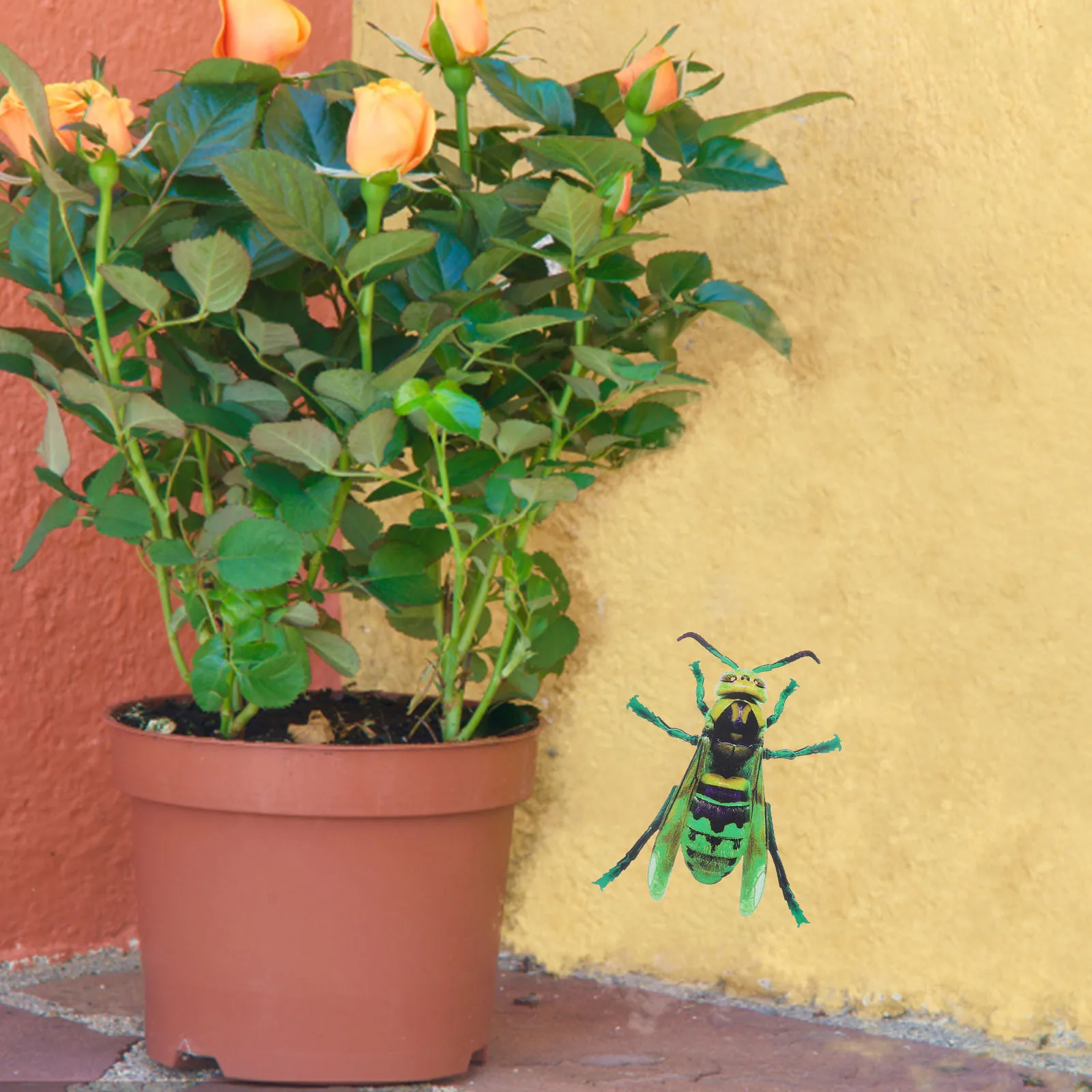 

3Pcs Metal Bug Wall Decor Hanging Insect Pendant for Patio Outdoor Wall Art Iron Sculpture Decor Garden Decoration