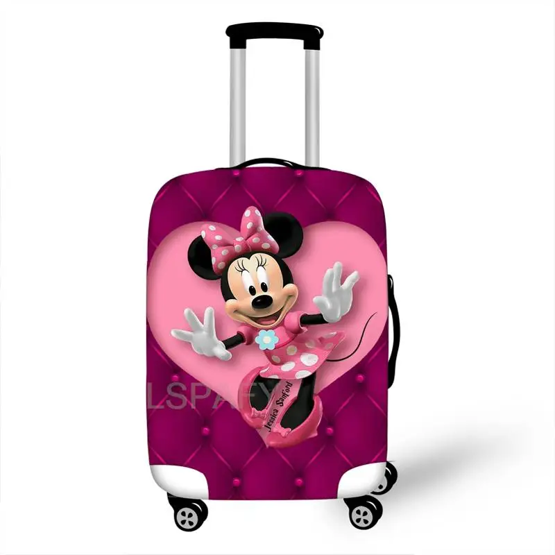 Disney Minnie Mouse Travel Elastic Color Luggage Suitcase Protective Cover, Apply to 18-32inch Cases, Travel Accessories