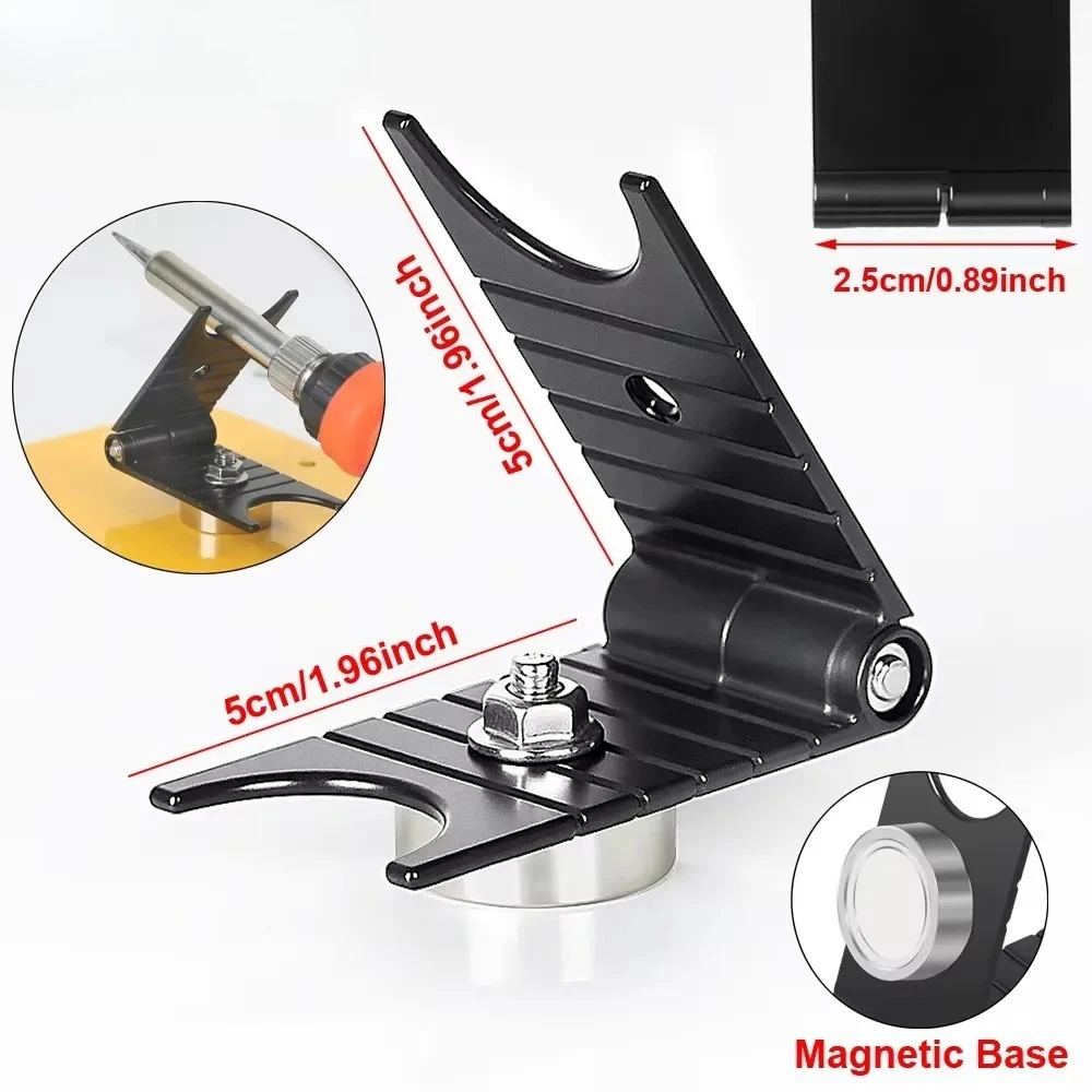 

Soldering Holder Soldering Iron Stand Spring Holders Support Solder with Magnetic Base for Soldering Welding Repair