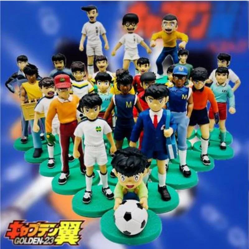 Animation Captain Tsubasa 13cm Action Figures Ozora Tsubasa Wakabayashi Genzo KojiroHyuga Model Toy