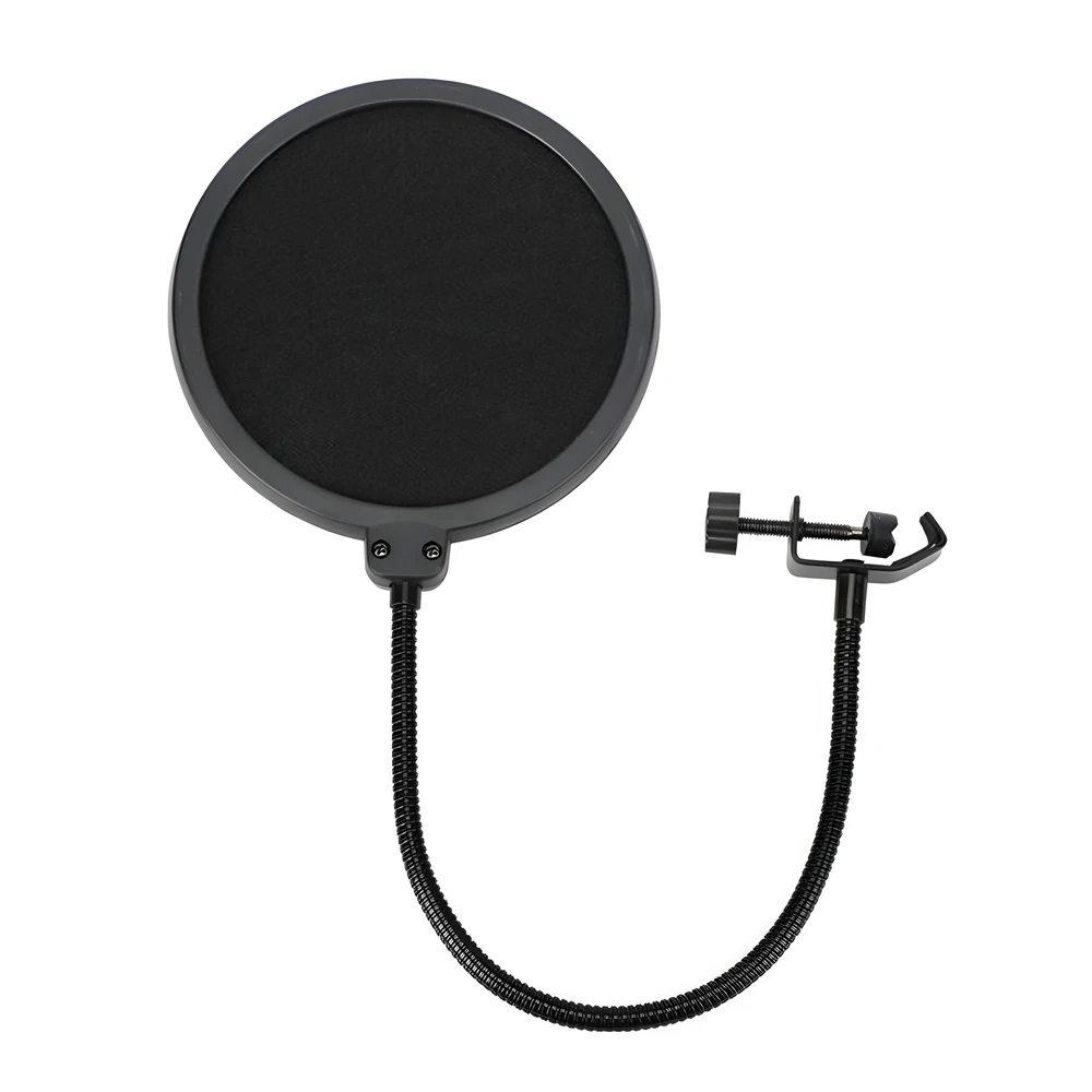 Double Layer Studio Microphone Flexible Wind Screen Sound Filter for Broadcast Karaoke Youtube Podcast Recording Accessories