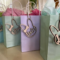 Personalized Easter basket tags wood Easter name tag