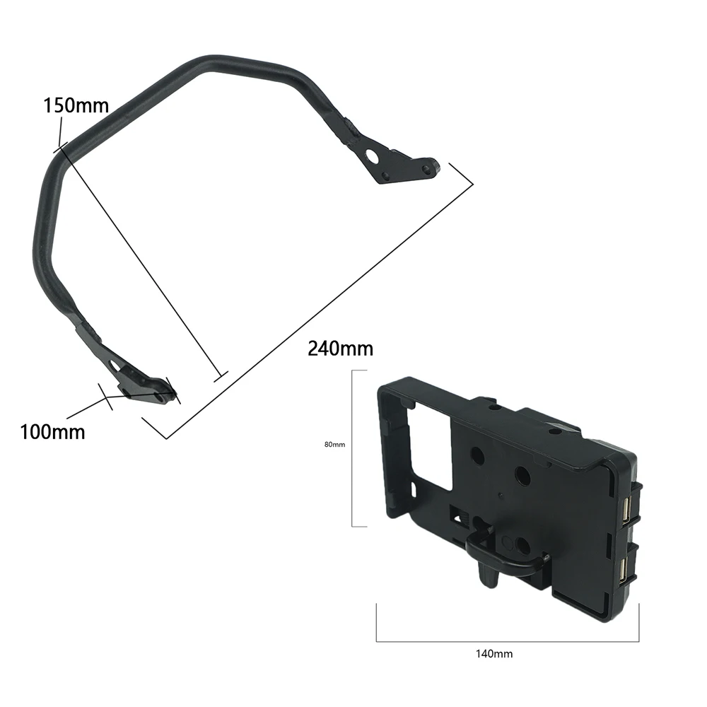 Motorcycle USB Charging 12MM Mount Mobile Phone Support Navigation GPS Bracket For R1200GS LC R 1200 1250 GS ADV R1250GS GS1250