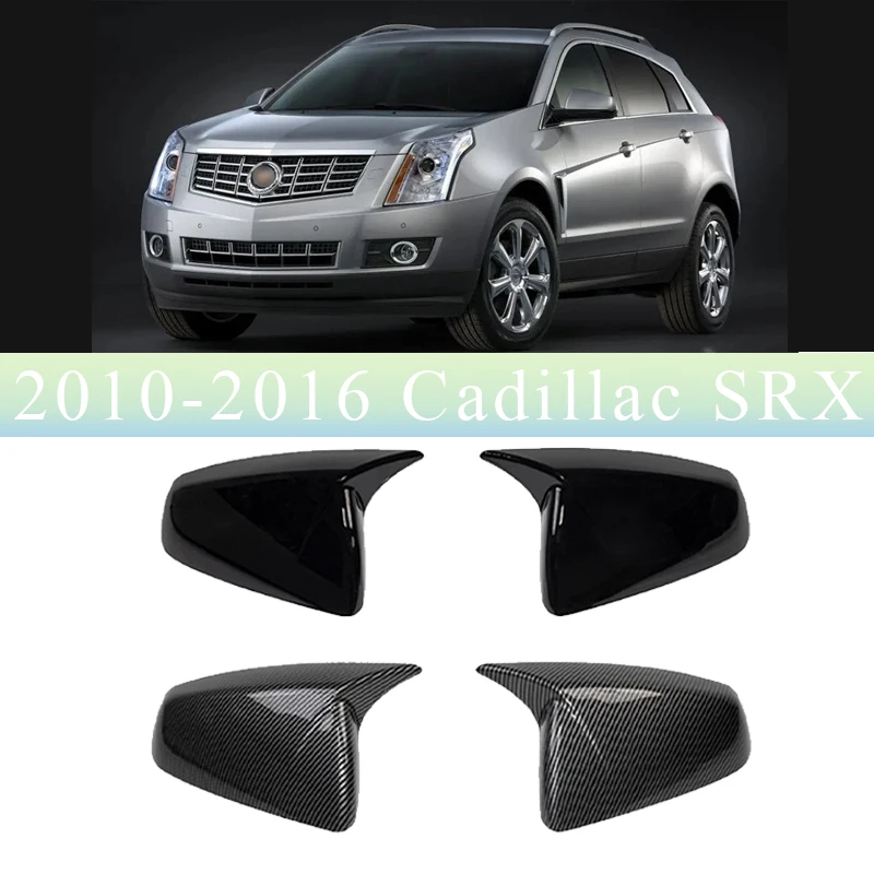 

For Cadillac SRX 2010-2016 Car Sticker Rearview Side Mirror Cover Wing Cap Exterior Door Rear View Case Trim