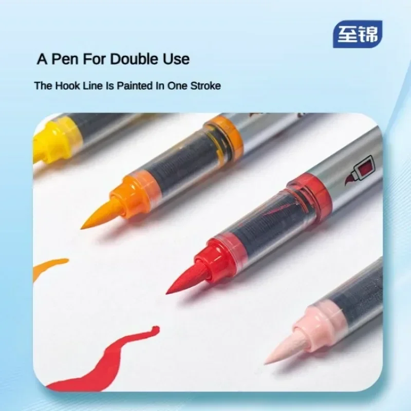 1 قطعة 84 ألوان أكريليك أقلام الطلاء ماركر فرشاة تلميح علامات الطلاء لطلاء الصخور حجر عيد الميلاد اللوازم المدرسية الفنية القرطاسية