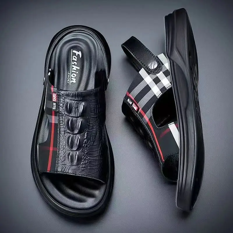 Sandals in Large Size Summer Beach Shoes Cool Slippers Wear-resistant and Non Slip Casual and Fashionable Air Cushioned Shoes - Product Main Image